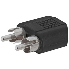 3.5mm Jack to 2 RCA Plug Splitter Dual RCA to AUX Stereo Adapter Audio Converter