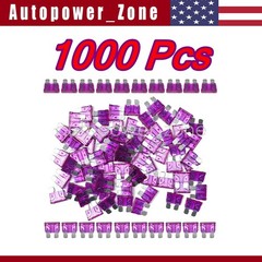 1000 Pack 3 AMP ATC/ATO STANDARD Regular FUSE BLADE CAR TRUCK BOAT MARINE RV US