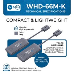 Wireless HDMI Extender Transmitter & Receiver Up to 1080p@60Hz – Upto 20M (WHD-6