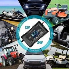 20-Amp Smart Battery Charger,12V/20A and 24V/10A.Lithium,Lifepo4,Lead-Acid(AGM/G