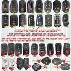 (2Pack CR2032 2032 Remote Key FOB Battery Replacement for 2012-2021 4Runner Aval