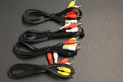 4 PCS OF 3 FT 4vINCH Composite AV 3-RCA AUDIO/VIDEO CABLE MALE RED YELLOW WHITE