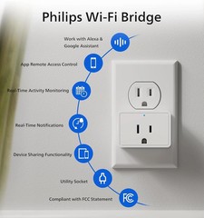 Philips WiFi Gateway Bridge for Smart Lock Remote Keyless Control Alexa Google