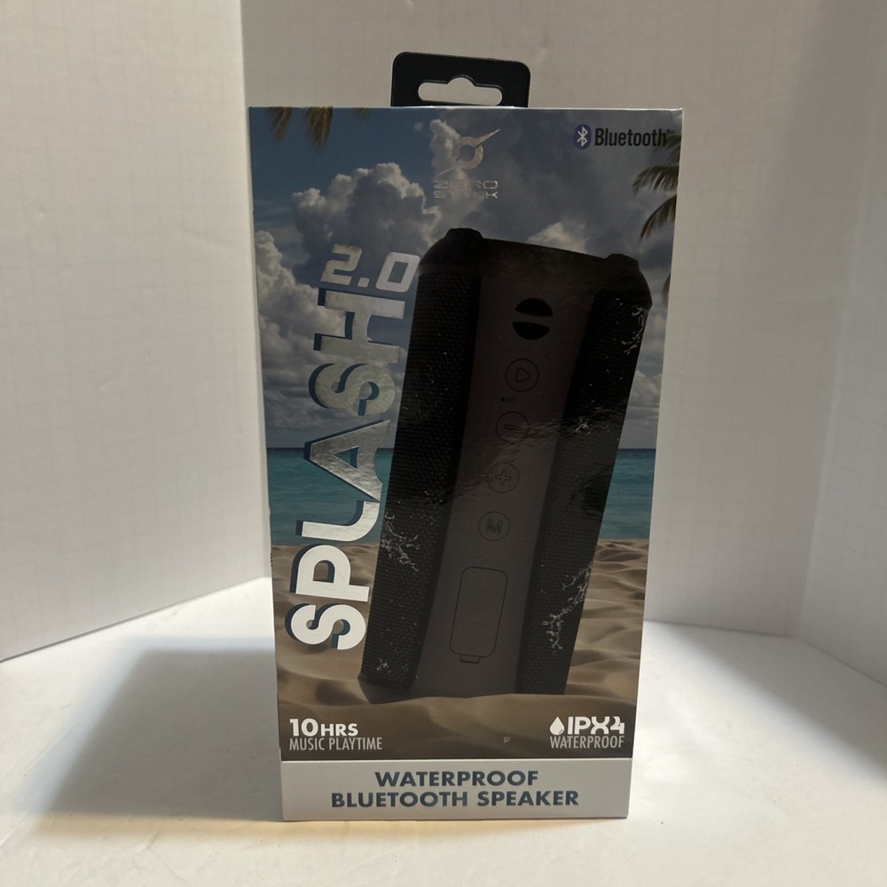Zero Statik Splash 2.0 Waterproof Bluetooth Speaker – 10 Hours Music Playtime