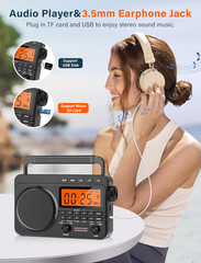 NOAA Weather Alert Radio,Digital AM FM Shortwave Radio with Best Reception,4000M