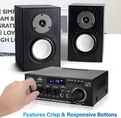 Stereo Receiver & Amplifier Home Audio Amp, AK45 Bluetooth Receiver for Home HIG