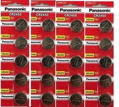 Panasonic CR2450 ECR 2450 3V LITHIUM Coin Cells (100 Batteries) Fresh -EXP-2032