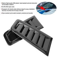 Hood Vents, 2Pcs Universal Car Hood Vent Wear Bonnet Vents Carbon Fiber Pattern