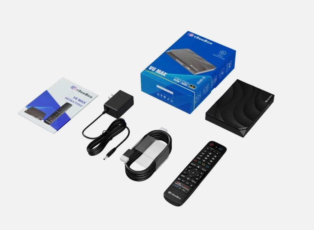 VSeeBox V6 Max Android TV Box 64GB Storage | Brand New | Ships Fast