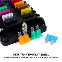 300Pcs Auto Blade Fuse Assortment Assorted Kit Blade Set Auto Truck Automotive