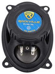 Pair Rockville RV46.3A 4×6″ 3-Way Car Speakers 500 Watts/70 Watts RMS CEA Rated