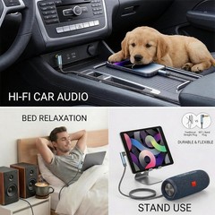 AUX Cord 10ft/3M,3.5mm Stereo Audio Cable 90 Degree 3.5mm Male to Male Stereo…