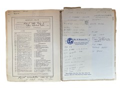Vintage The Log of Amateur Radio Station 1948 40’s PLUS Several Letters US Mars