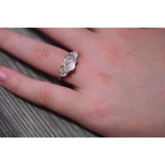 Alternative Engagement Ring Raw rustic Boho Promise Ring dainty unique s…