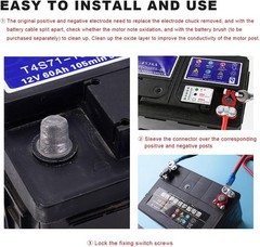 Universal 2 Car Battery Terminal Connector Top Post Positive Negative Heavy Duty
