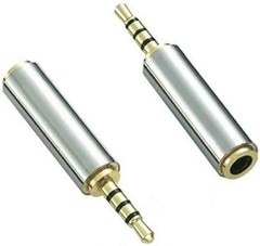 2.5mm to 3.5mm Audio Adapter with Durable ABS Finish and Lightweight Design