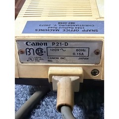 Vintage Canon P21-D Desktop Printing Calculator with Cover Made in Japan 120V