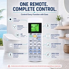 Remote Control For TOTO Washlet Bidet Toilet Seat SW3084#01, SW3084#12,SW3083#01
