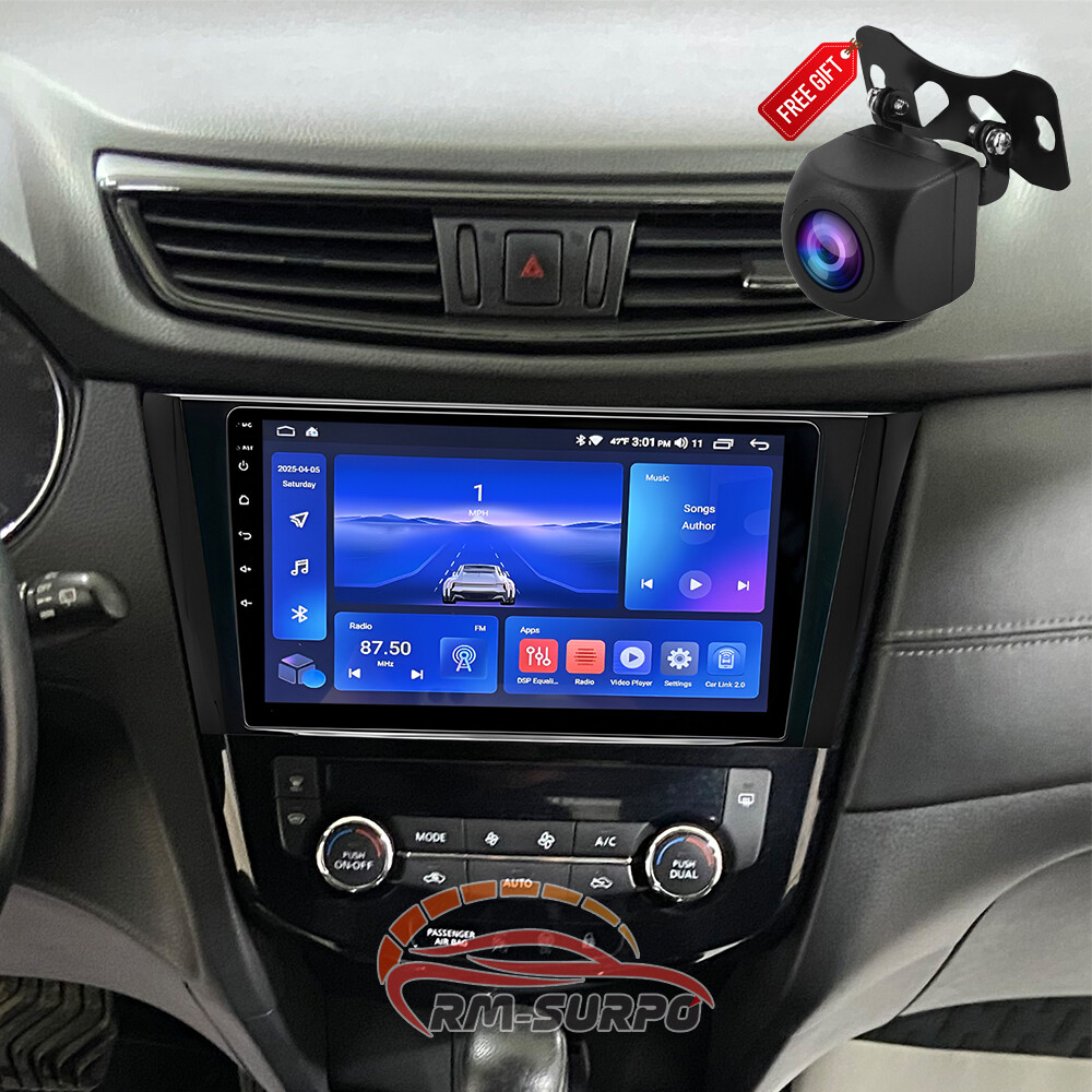 2+32G Android 13 10″ Car Radio Stereo for Nissan Rogue 2014-2018 X-Trail Qashqai
