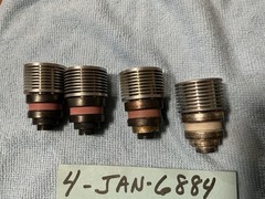 4 Metcom ITT JAN-6884 Tubes Beam Power YL-1100 VINTAGE UHF MILITARY radar TESTED