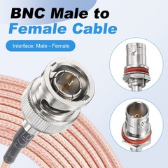 BNC Cable 1.64 FT 3G-SDI Coaxial Video Cable 75 Ohm Male to Female Connector