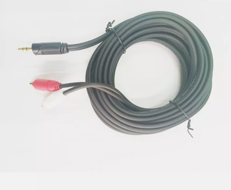 3.5mm to 2RCA Stereo Audio Cable AUX Adapter for Speakers TV Home Theater