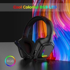 Black Wired Gaming Headsets Headphones Mic for PS5 PS4 Xbox One Switch PC RPI 3