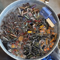 Bulk Vintage Capacitor Resistor Lot Sprague CUB Allen Bradley Tubes Untested