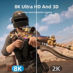 8K DisplayPort Cable,DP 1.4 Cable 25ft(8K@60Hz,4K@144Hz,2K@240Hz) Support 32.4Gb
