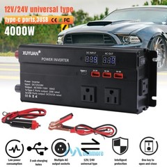 7000W Power Inverter DC 12V 24V To AC 110V 220V Pure Sine Wave Solar Converter
