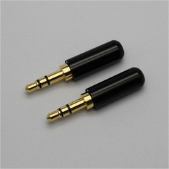 3Pcs 3.5mm Gold Plated Copper Male Stereo Mini Jack Plug Soldering Connector