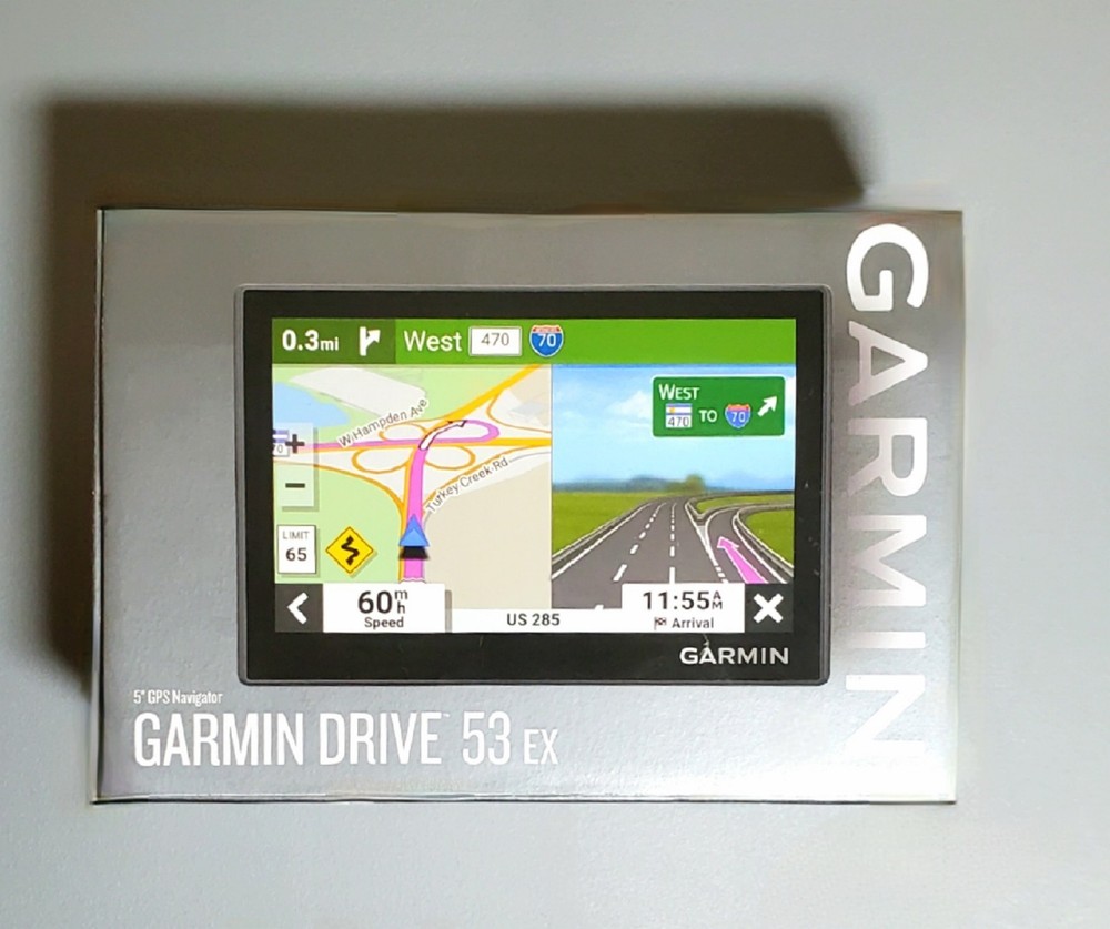 Brand-new Garmin Drive 53 EX GPS Navigator, Easy-To-See Maps, Driver Alerts