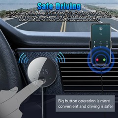 USB Bluetooth 5.0 Wireless Car FM Transmitter Aux Stereo Audio Receiver Adapter