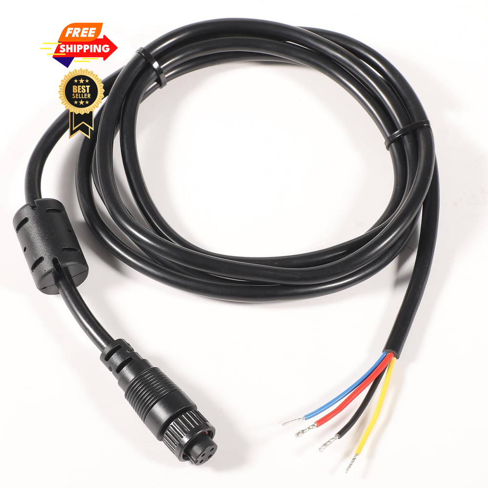 4-Pin Power Cable for Simrad NSE, NSS EVO1, EVO2, EVO3, Black, White, Green
