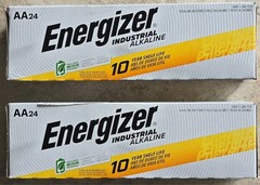 48 Energizer AA Industrial Alkaline Batteries (EN91, LR6) EXP 2034 New
