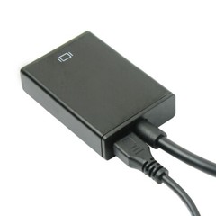 VGA To HDMI Output 1080P HD+ Audio TV AV HDTV Video Cable Converter Adapter