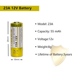 23A 12 Volt Battery 12V Alkaline Battery 5 Count,23A 12v Battery for Remote