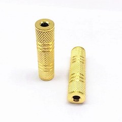 3.5mm Female to Female Audio Jack Coupler Stereo Adapter Extension for AUX MP3