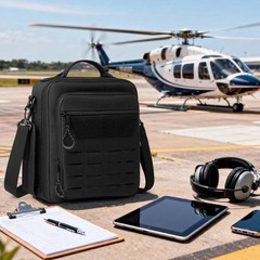 Pilot Headset Bag, Aviation Headset Case, Pilot Bag with Top handle and Detac…