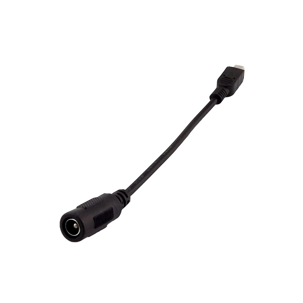 Mini USB 5 Pin Male to 5.5 x 2.1mm Female Jack DC Power Supply Connector Cable