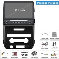 4+64G Android 15 Apple CarPlay Car Stereo Radio GPS Navi For Ford F150 2009-2014
