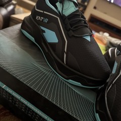 KAT VR Shoes Black Blue Mens Size 6 NEW WITH BOX VIRTUAL REALITY FOR TREADMILL