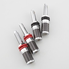 4Pcs Speaker Binding Post HIFI Jack Plug Banana Connector Socket Long Thread