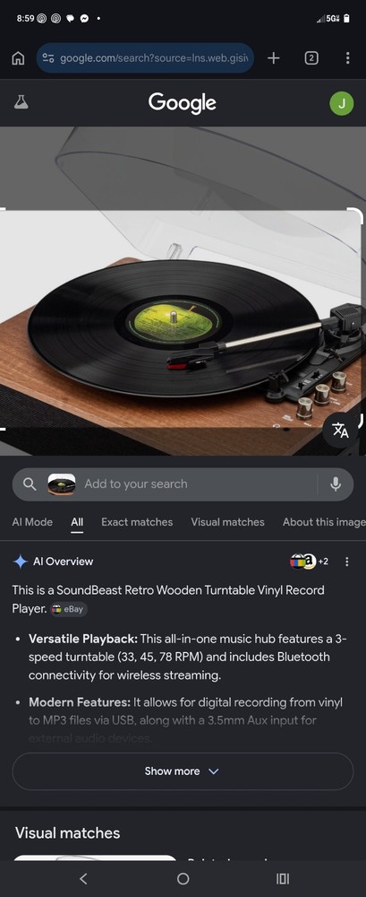 Sound Beast Record Player Turntable Vinyl