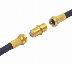 5PCS F Type Coax Coaxial Cable Coupler Female Jack Adapter Connector NEW