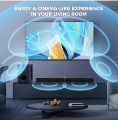 MZEIBO Sound Bar with Subwoofer, 120W Soundbar for Smart TV