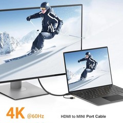 HDMI to Mini for Display Port Converter Adapter Cable 4K HDMI Male for Mini P…