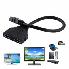 4K HDMI Cable Splitter Adapter 2.0 Converter 1 In 2 Out 1 Male to 2 Female New