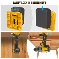 20 Packs Tool Holder and Battery Mount Holder for Dewalt 20V, 10 Pack Battery…