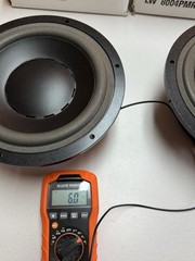 Dynavox LW8004PMR 8 Inch Woofer Pair NOS New Old Stock 8 Ohm 11.5 Lbs Each